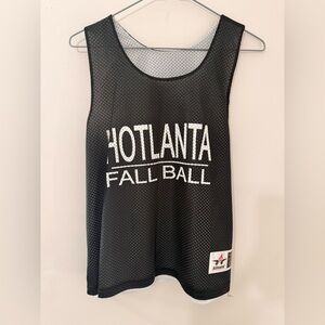 Black Hotlanta Fall Ball Mesh Tank Top